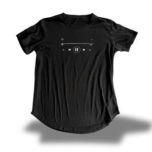 Black Music Player MP3 Vintage Graphic T-Shirt